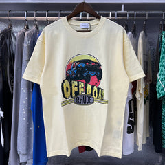RD T Shirts Off-Road Vehicle Printed Cotton Casual Short Sleeve Men and Women