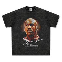 BIG FACE T shirts Pure Cotton High-Street Fashion