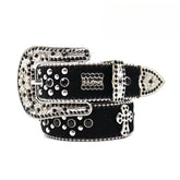 Hip-hop punk rhinestone belt horsehair y2k decoration
