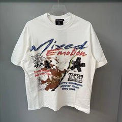 MIXED EMOTION T SHIRTS High-quality streetwear made from 260g pure cotton fabric.