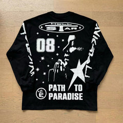Hellstar Long Sleeve Shirts High-quality pure cotton high-street clothing