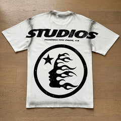 Hellstar T shirts High-street style, pure cotton, loose fit