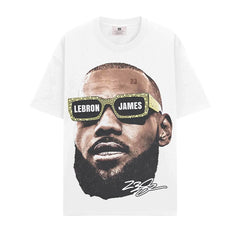BIG FACE T shirts Pure Cotton High-Street Fashion