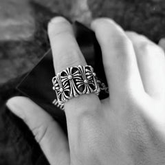 CHH Chrome heart Cross Ring Vintage Punk