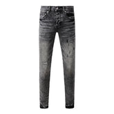 Mens trendy purple jeans 100% cotton Pure Cotton High Street Trend