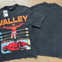 Valeforever Vale T Shirts Washed black with a distressed finish
