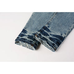 Mens trendy purple jeans 100% cotton Pure Cotton High Street Trend