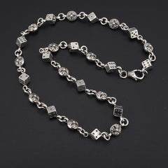 CHH Chrome heart Cross Necklace Dice Cross Vintage Cross Flower Men's and Women's Necklaces