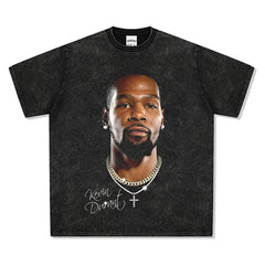 BIG FACE T shirts Pure Cotton High-Street Fashion