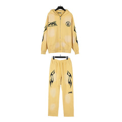 Hellstar Hoodie And Pants Two-Piece Set High-quality pure cotton high-street clothing