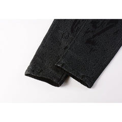 Mens trendy purple jeans 100% cotton Pure Cotton High Street Trend