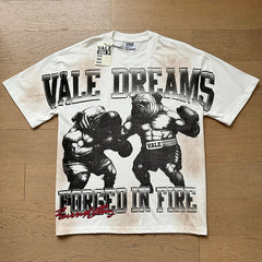Valeforever Vale T Shirts Black and white cartoon print
