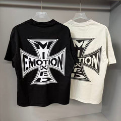 MIXED EMOTION T SHIRTS High-quality streetwear made from 260g pure cotton fabric.