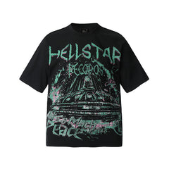 Hellstar T-shirt Direct Printing Pattern High-quality pure cotton high-street clothing