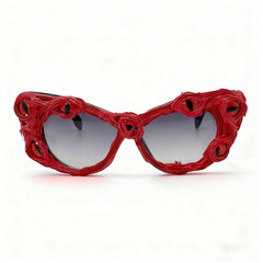 Trendy punk glasses devil eyes halloween gothic style