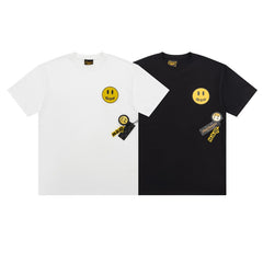 DREW HOUSE T Shirts Black-and-white Xiaolian