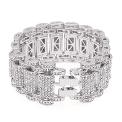 Bracelet Hip Hop Bracelet with Diamonds 35mm Alloy Bracelet St. Valentine's Spectrum