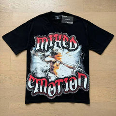 Mixed Emotion New Versatile Short-Sleeve T-Shirt