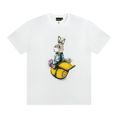 DREW HOUSE T Shirts Rabbit print on a seated hat