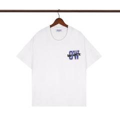 OFF WHITE T SHIRTS High-quality pure cotton high-street style