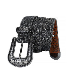 Hip-hop punk rhinestone belt unisex dark style