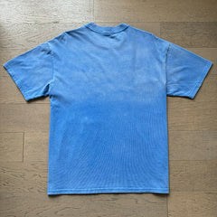 Valeforever Vale T Shirts Fashionable blue acid-wash style with rhinestone embellishments.