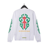 CHH Heart Long Sleeve Shirt Unisex Fashion Loose Long Sleeve Shirt