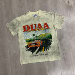 DUAA T shirts Next Level T-shirt, 2026 latest trendy streetwear short-sleeved shirt with rhinestone hot-fix and distressed wash.