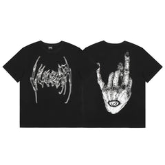 Revenge T Shirts High-quality streetwear with trendy Painted decoration