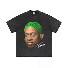BIG FACE T shirts Pure Cotton High-Street Fashion