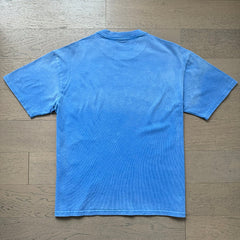 Valeforever Vale T Shirts Fashionable blue acid-wash style with rhinestone embellishments.