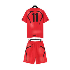 Hellstar T-Shirt And Shorts Two-Piece Set High-quality pure cotton high-street clothing