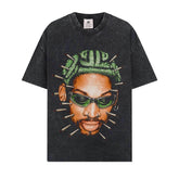 BIG FACE T shirts Pure Cotton High-Street Fashion