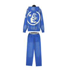 Hellstar Hoodie And Pants Two-Piece Set High-quality pure cotton high-street clothing