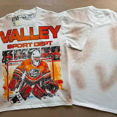 Valeforever Vale T Shirts White hot-fix rhinestones