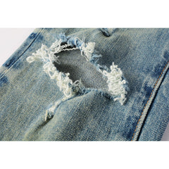 Mens trendy purple jeans 100% cotton Pure Cotton High Street Trend