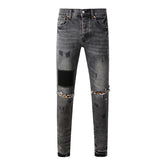 Mens trendy purple jeans 100% cotton Pure Cotton High Street Trend