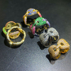 Rings Pig Nose Ring with AAA Zircon St. Valentine's