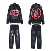 Hellstar Hoodie And Pants Two-Piece Set High-quality pure cotton high-street clothing