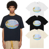 Rhude T Shirts Cotton Casual Short Sleeve Men and Women