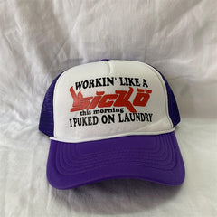 IAN CONNOR SICKO TRUCKER Hat Lettering Fashion