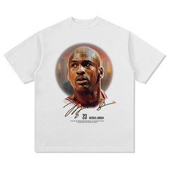 BIG FACE T shirts Pure Cotton High-Street Fashion