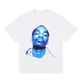 BIG FACE T shirts Pure Cotton High-Street Fashion