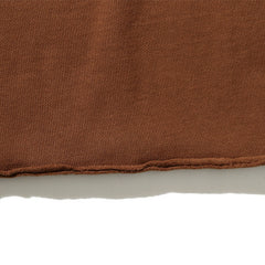 DREW HOUSE Hoodie Stylish, textured pure cotton with brown color-blocking.