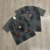 DUAA T shirts American streetwear brand with hot-fix rhinestones and distressed details