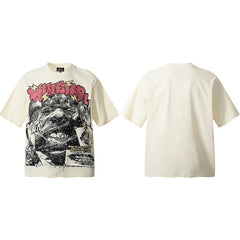 Hellstar T-shirt Direct Printing Pattern High-quality pure cotton high-street clothing