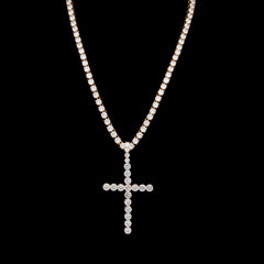 Jewelry Zircon Cross Pendant Rapper CrossPendant Crosses Jesus Pieces