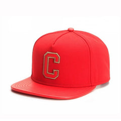 Trendy flat brimmed snapback hatsletterc spring summer sun hat