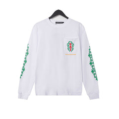 CHH Heart Long Sleeve Shirt Unisex Fashion Loose Long Sleeve Shirt