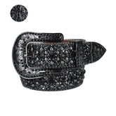Hip-hop punk rhinestone belt unisex dark style